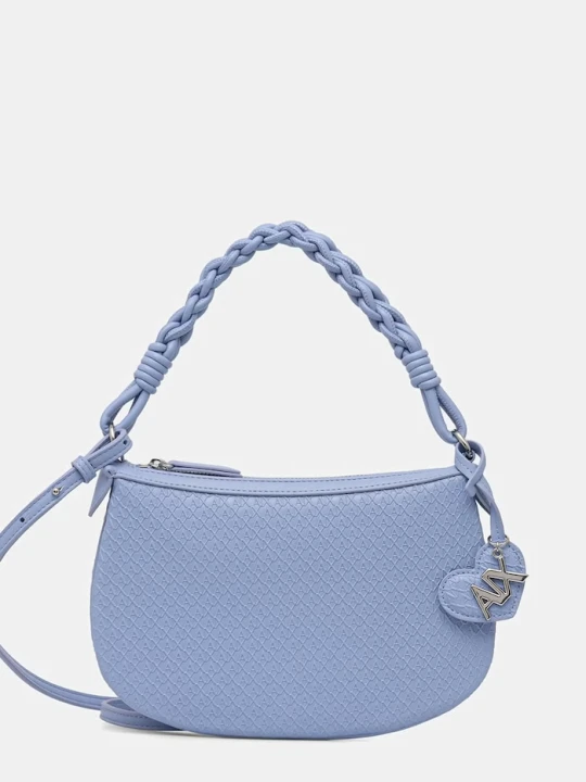 Zdjęcie produktu Armani Exchange torebka damska z imitacji skóry niebieski