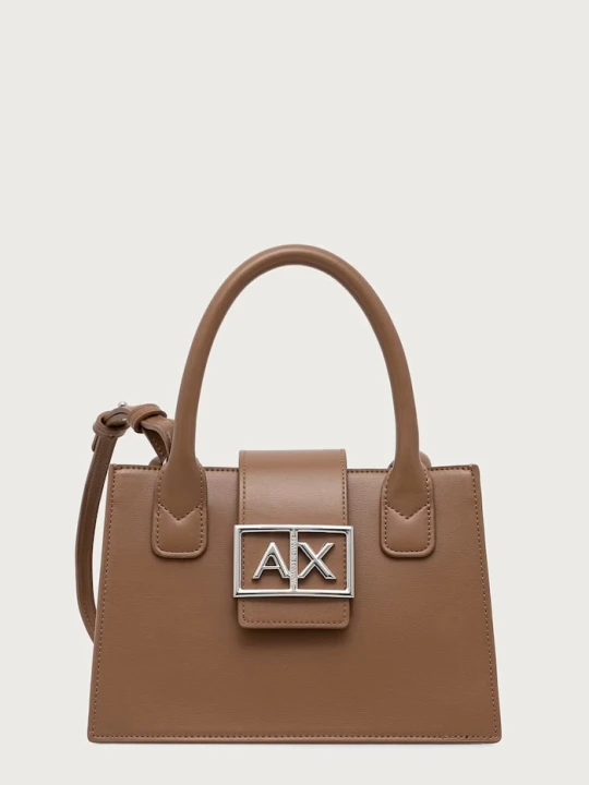 Zdjęcie produktu Armani Exchange torebka damska z imitacji skóry beżowy