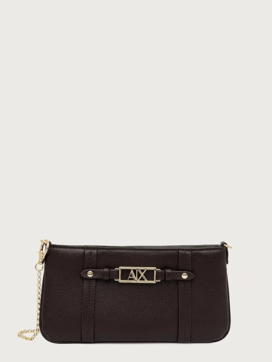 Zdjęcie produktu Armani Exchange torebka damska z imitacji skóry brązowy