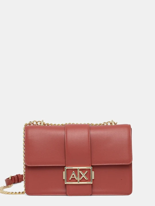 Zdjęcie produktu Armani Exchange torebka crossbody damska z imitacji skóry różowy