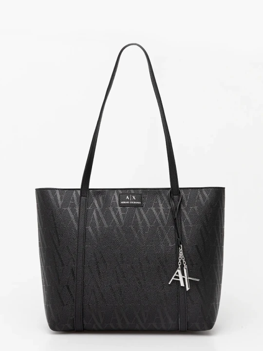 Zdjęcie produktu Armani Exchange torebka shopper damska z imitacji skóry czarny