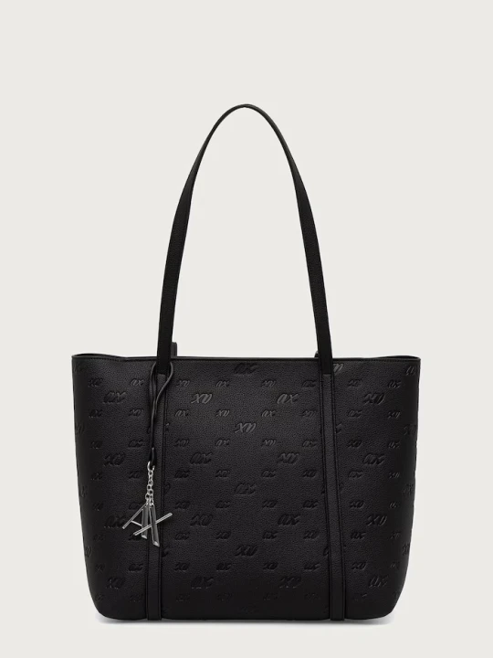Zdjęcie produktu Armani Exchange torebka shopper damska z imitacji skóry czarny