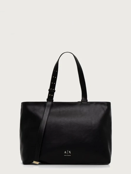 Zdjęcie produktu Armani Exchange torebka shopper damska z imitacji skóry czarny