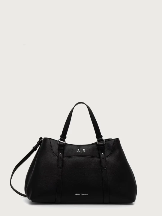 Zdjęcie produktu Armani Exchange torebka shopper damska z imitacji skóry czarny