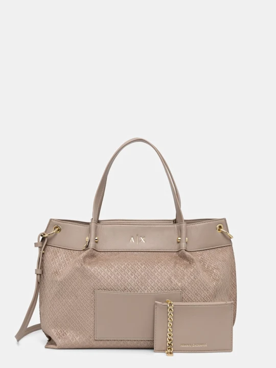 Zdjęcie produktu Armani Exchange torebka tote damska beżowy