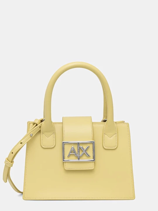 Zdjęcie produktu Armani Exchange torebka tote damska z imitacji skóry żółty