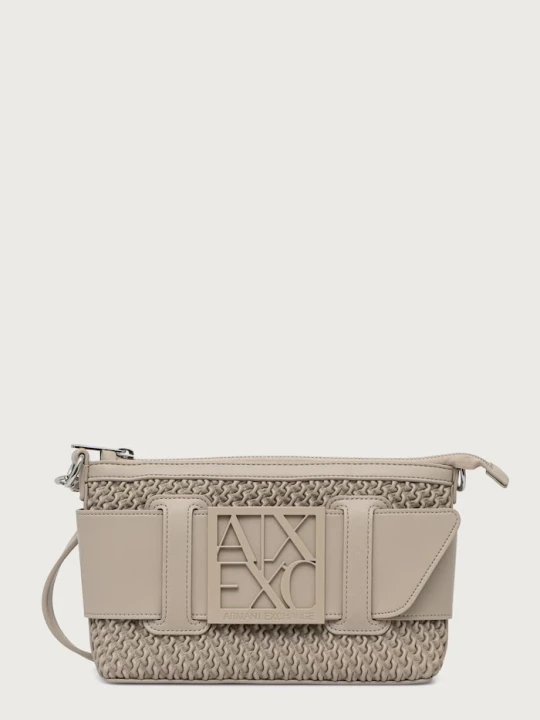 Zdjęcie produktu Armani Exchange torebka tote damska z imitacji skóry beżowy