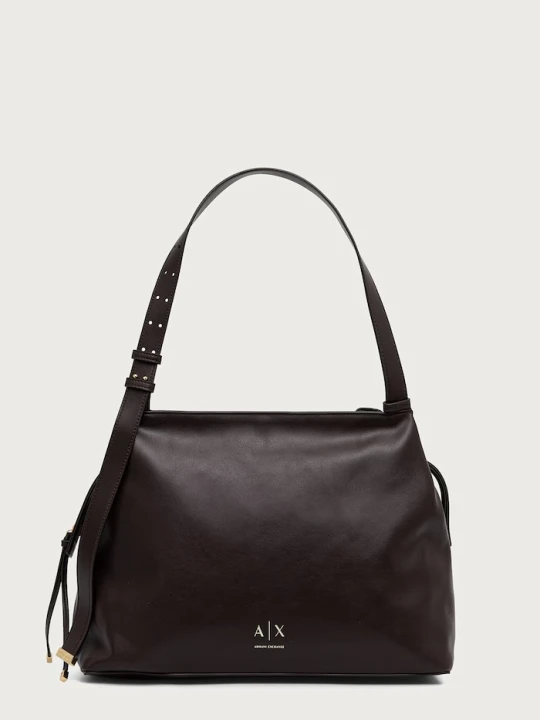 Zdjęcie produktu Armani Exchange torebka tote damska z imitacji skóry brązowy
