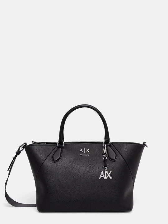Zdjęcie produktu Armani Exchange torebka tote damska z imitacji skóry czarny