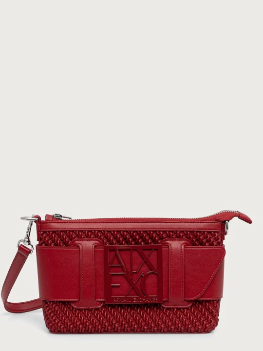 Zdjęcie produktu Armani Exchange torebka tote damska z imitacji skóry czerwony