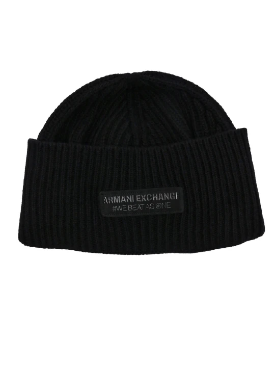 Zdjęcie produktu Armani Exchange Wełniana czapka czarny