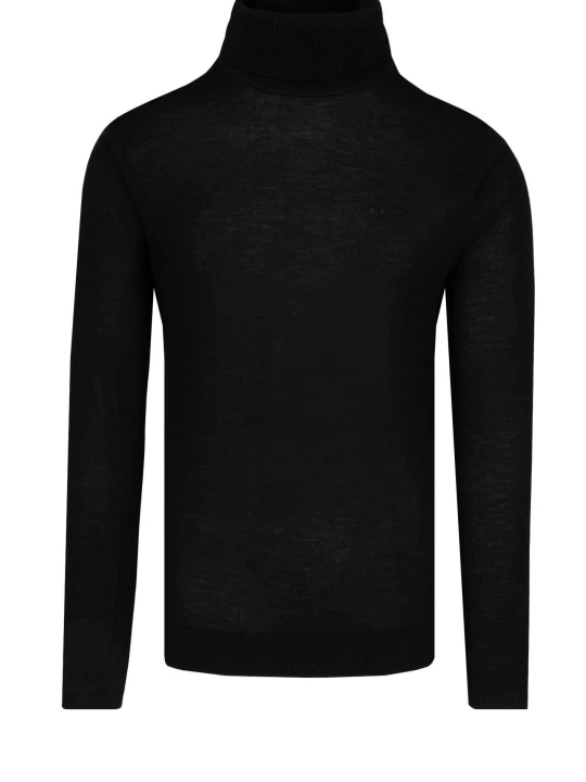 Zdjęcie produktu Armani Exchange Wełniany golf | Slim Fit czarny
