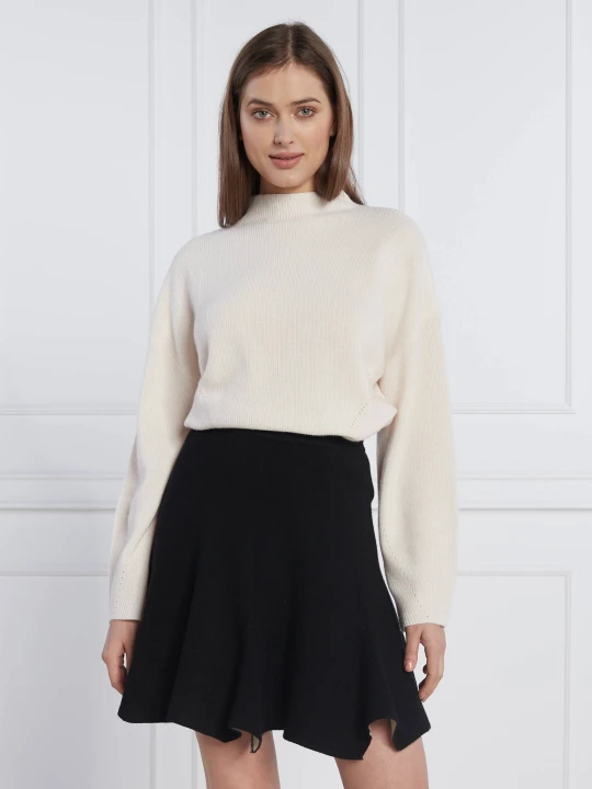 Zdjęcie produktu Armani Exchange Wełniany sweter | Regular Fit ecru
