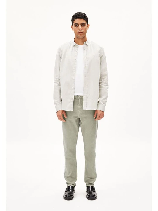 Zdjęcie produktu armedangels Dżinsy "Aarjo" - Tapered fit - w kolorze jasnozielonym rozmiar: W29 / L32