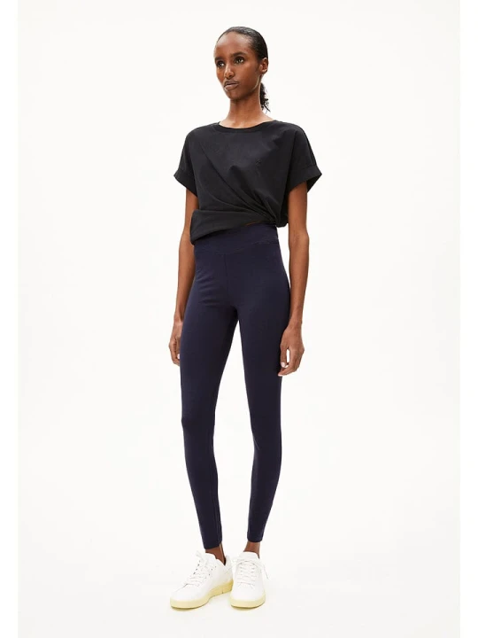 Zdjęcie produktu armedangels Legginsy ''Faribaa' w kolorze granatowym rozmiar: XL