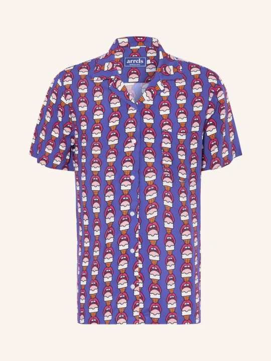 Zdjęcie produktu Arrels Barcelona Koszula Z Klapami Navy Lick Me × Craig & Karl Comfort Fit blau granatowy