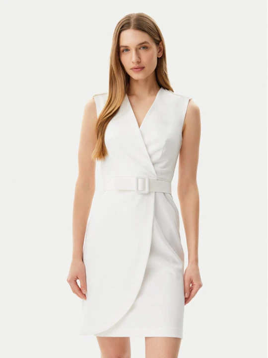 Zdjęcie produktu Artigli Sukienka koktajlowa ACAB000846 Écru Slim Fit Kremowy