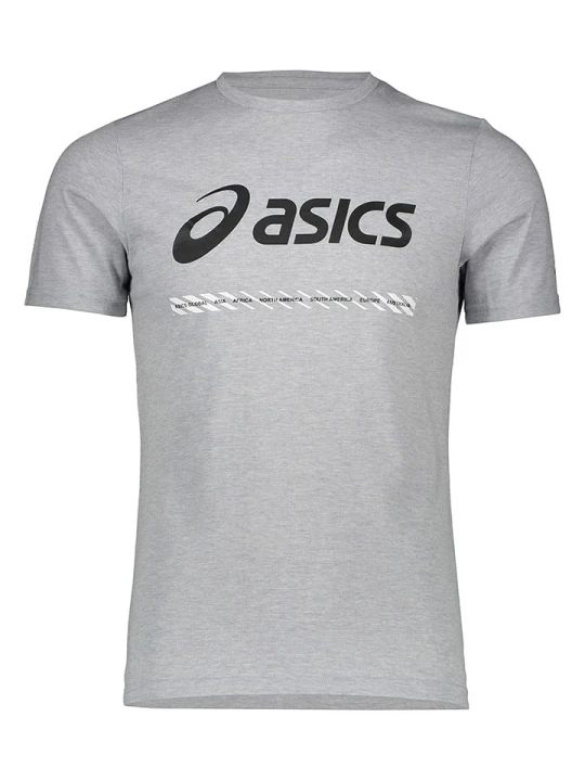 Zdjęcie produktu asics Koszulka funkcyjna "City" w kolorze szarym rozmiar: M