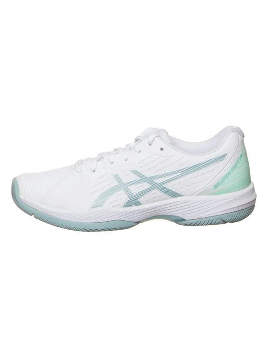 Zdjęcie produktu asics Buty "Solution Swift FF Clay" w kolorze biało-błękitnym do tenisa rozmiar: 39, 5