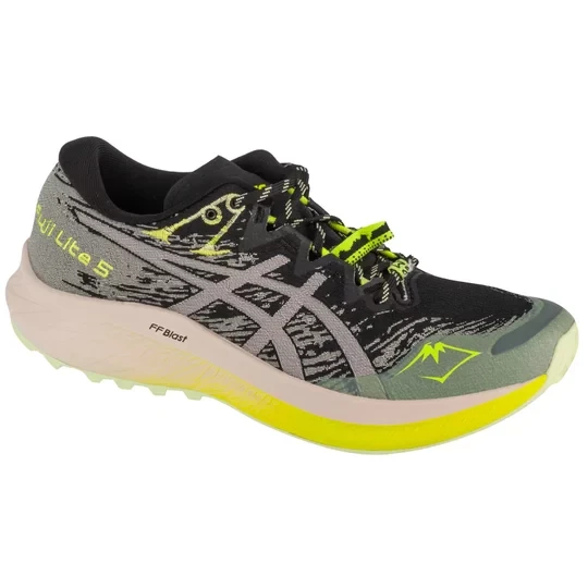 Zdjęcie produktu ASICS Fuji Lite 5 1012B690-001, Damskie, Czarne, buty do biegania, tkanina, rozmiar: 37, 5