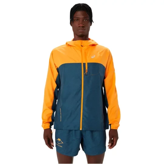 Zdjęcie produktu ASICS Fujitrail Packable Windbreaker 2011C991-800, Męskie, Żółte, kurtki, poliester, rozmiar: S