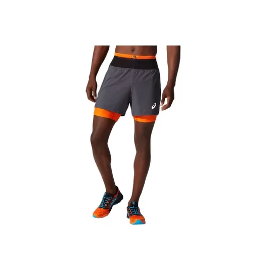 Zdjęcie produktu Asics Fujitrail Short 2011B898-020, Męskie, Szare, spodenki, nylon, rozmiar: XS