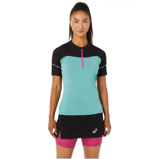 Zdjęcie produktu ASICS Fujitrail Top Tee 2012B927-303, Damskie, Niebieskie, t-shirty, poliester, rozmiar: M