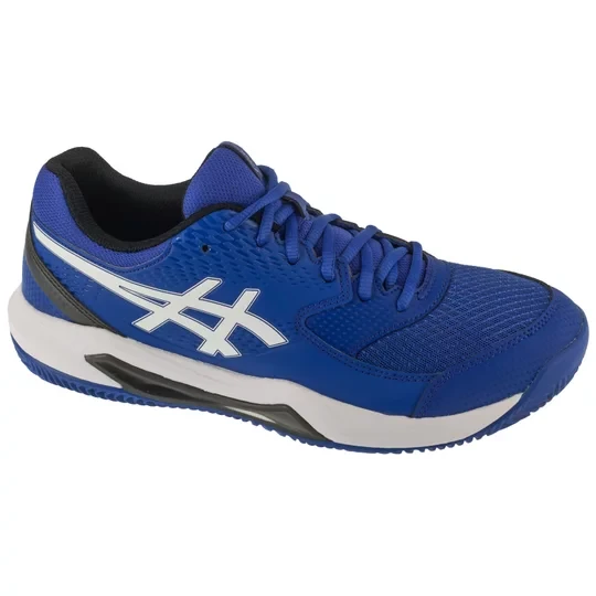 Zdjęcie produktu ASICS Gel-Dedicate 8 Clay 1041A448-402, Męskie, Granatowe, buty do tenisa, przewiewna siateczka, rozmiar: 43, 5