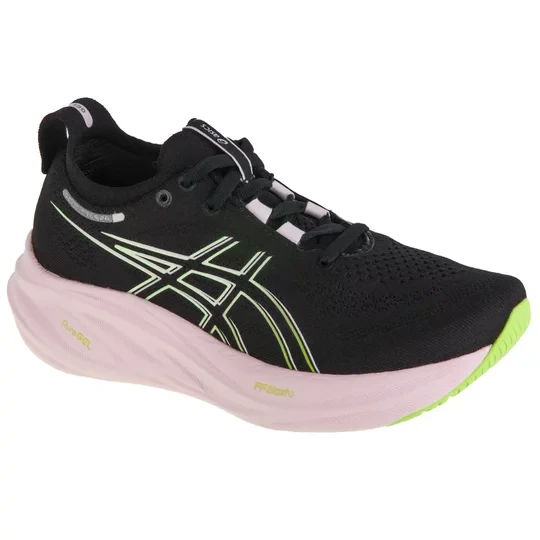 Zdjęcie produktu ASICS Gel-Nimbus 26 1012B601-004, Damskie, Czarne, buty do biegania, tkanina, rozmiar: 37