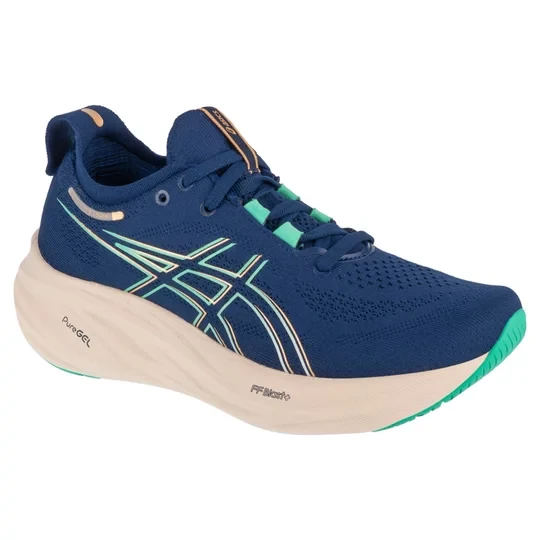 Zdjęcie produktu ASICS Gel-Nimbus 26 1012B601-400, Damskie, Granatowe, buty do biegania, tkanina, rozmiar: 36