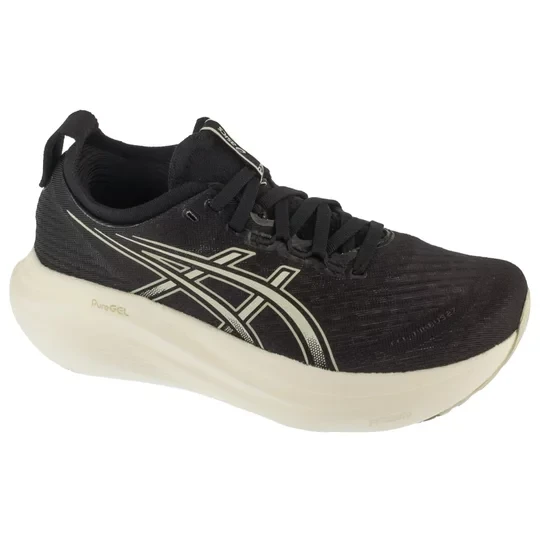 Zdjęcie produktu ASICS Gel-Nimbus 27 1012B753-002, Damskie, Czarne, buty do biegania, tkanina, rozmiar: 37