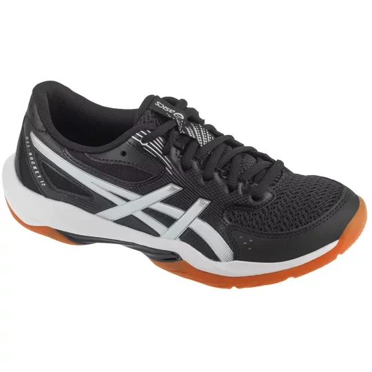 Zdjęcie produktu ASICS Gel-Rocket 12 1072A119-001, Damskie, Czarne, buty do siatkówki, przewiewna siateczka, rozmiar: 37, 5