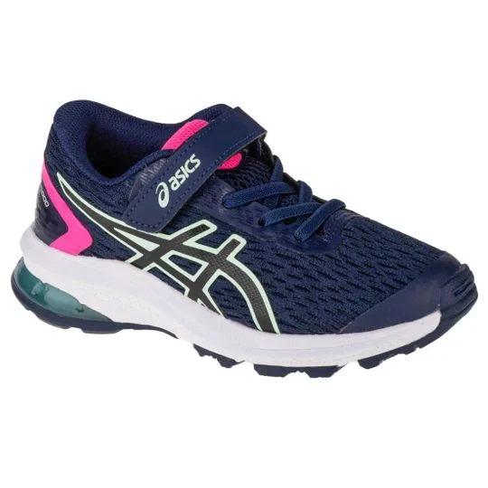 Zdjęcie produktu Asics GT-1000 9 PS 1014A151-400, Dla dziewczynki, Granatowe, buty do biegania, przewiewna siateczka, rozmiar: 27