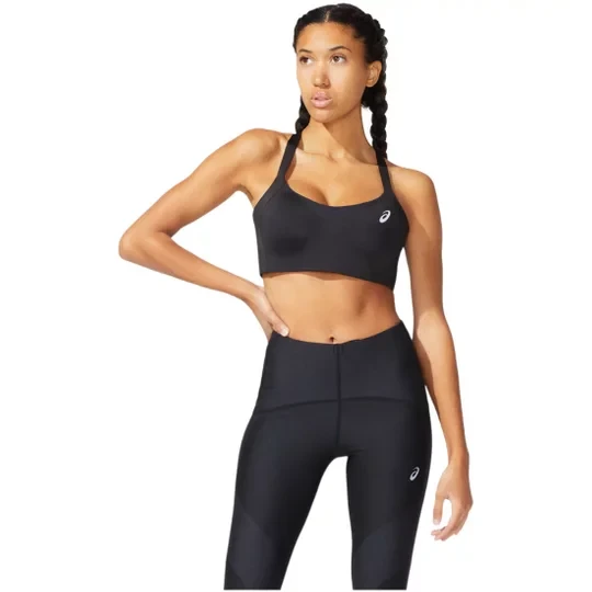 Zdjęcie produktu ASICS Metarun Bra 2012C254-001, Damskie, Czarne, biustonosze sportowe, poliester, rozmiar: 70B