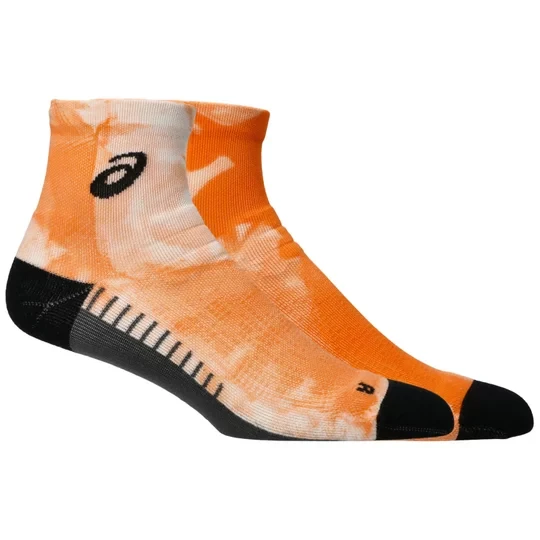 Zdjęcie produktu ASICS Performance Run Quarter Sock 3013B016-101, Unisex, Pomarańczowe, skarpetki, nylon, rozmiar: 47-49