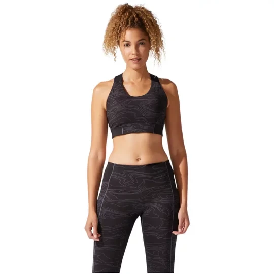 Zdjęcie produktu Asics Piping GPX Bra 2032B781-001, Damskie, Czarne, biustonosze sportowe, poliester, rozmiar: M