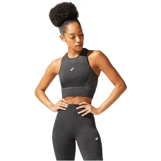 Zdjęcie produktu ASICS Seamless Top 2012B915-001, Damskie, Szare, t-shirty, poliamid, rozmiar: S