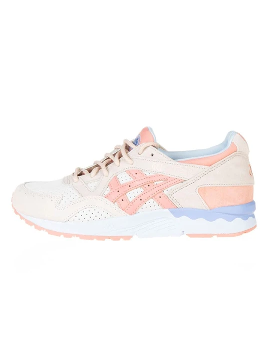 Zdjęcie produktu asics Skórzane buty w kolorze kremowo-jasnoróżowo-błękitnym do biegania rozmiar: 45