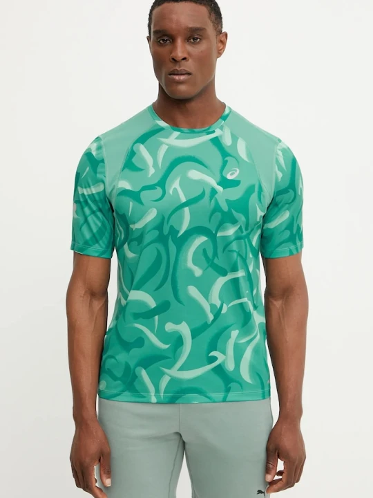 Zdjęcie produktu Asics t-shirt do biegania Road turkusowy
