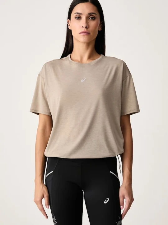 Zdjęcie produktu Asics T-shirt sportowy damski NAGINO RUN SS TOP beżowy