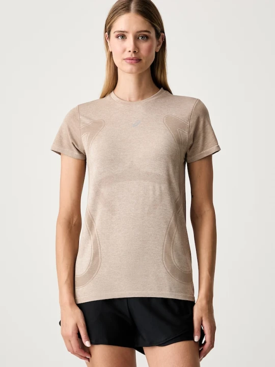 Zdjęcie produktu Asics T-shirt treningowy damski ROAD SEAMLESS SS TOP beżowy