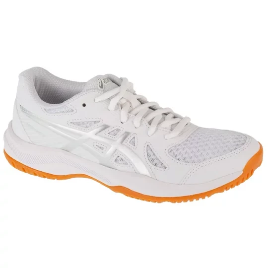 Zdjęcie produktu ASICS Upcourt 6 1072A107-100, Damskie, Białe, buty do siatkówki, przewiewna siateczka, rozmiar: 37