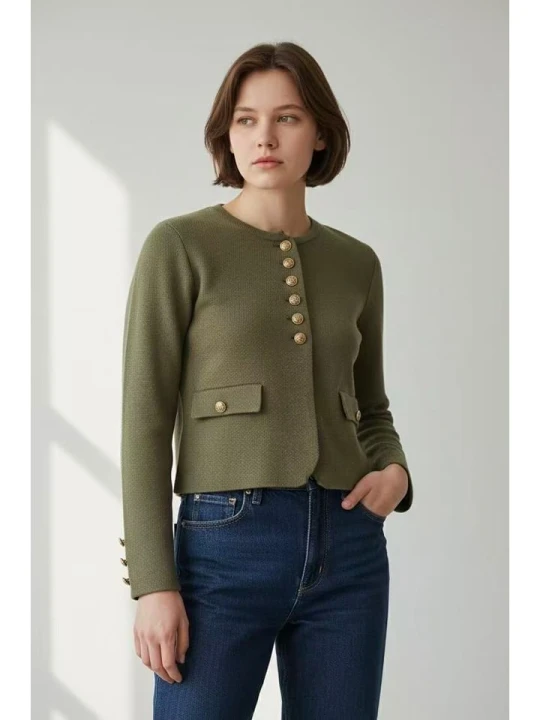 Zdjęcie produktu ASSUILI Blezer w kolorze khaki rozmiar: 40