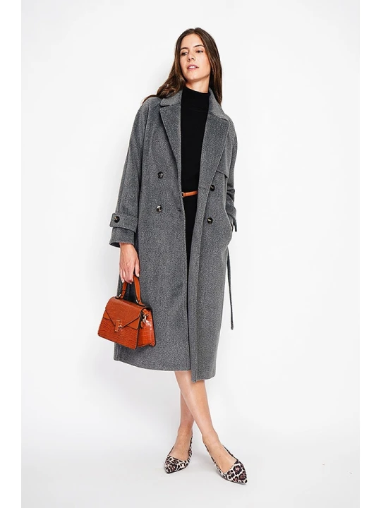 Zdjęcie produktu ASSUILI Płaszcz przejściowy w kolorze szarym rozmiar: 40