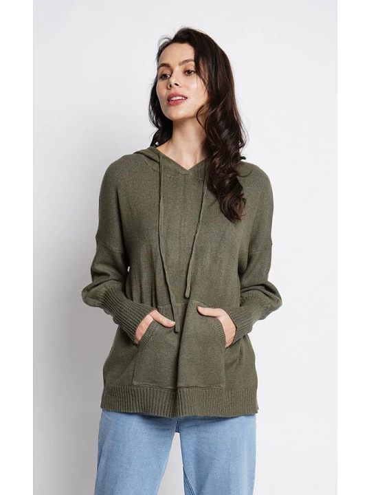 Zdjęcie produktu ASSUILI Sweter w kolorze khaki rozmiar: 42