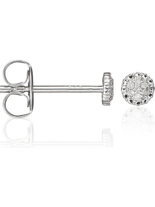 Zdjęcie produktu ATELIER DU DIAMANT Złote kolczyki-wkrętki "Round Stud" z diamentami rozmiar: onesize srebrny