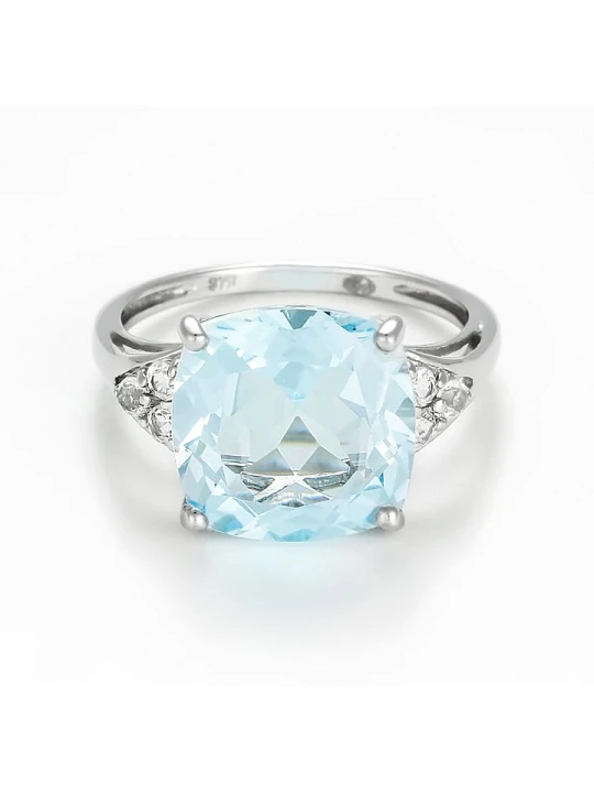 Zdjęcie produktu ATELIER DU DIAMANT Złoty pierścionek z topazem rozmiar: 54