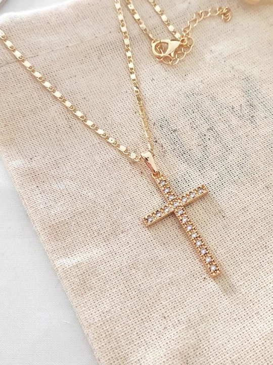 Zdjęcie produktu atelier MIU Pozłacany naszyjnik z zawieszką - dł. 43 cm rozmiar: onesize złoty