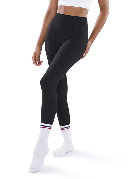 Zdjęcie produktu Athleas Legginsy sportowe "Ania" w kolorze czarnym rozmiar: M/L