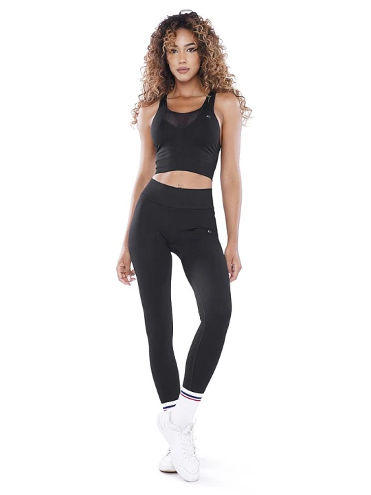 Zdjęcie produktu Athleas Top sportowy "Evelin" w kolorze czarnym rozmiar: XS/S